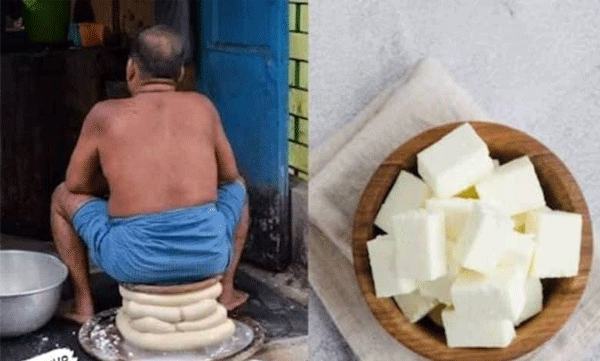 Worker Resting on Paneer: Video Goes Viral, Netizens Criticize