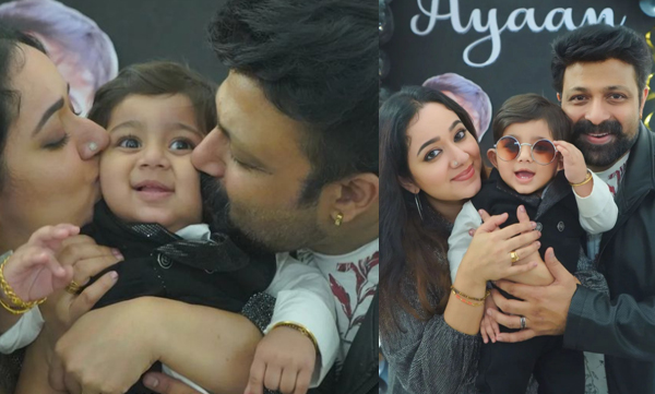 chandra-lakshman-tosh-christy-celebrates-son-first-birthday-photos