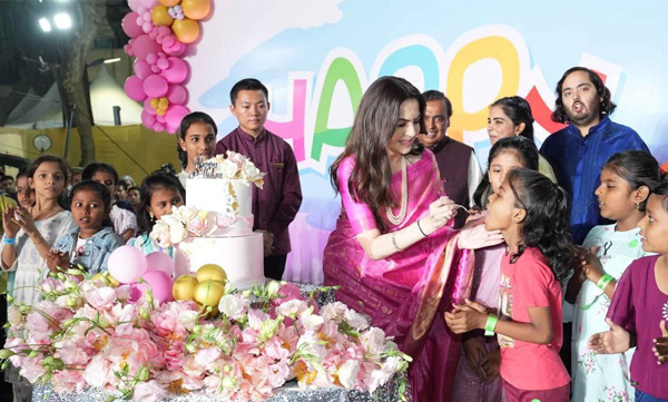 Nita Ambani celebrates her 60th birthday with underprivileged kids in Mumbai