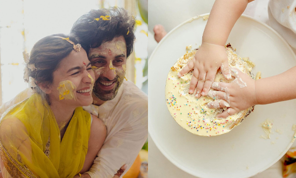 Alia Bhatt posts picture of daughter raha kapoor messing with birthday cake, pictures trending