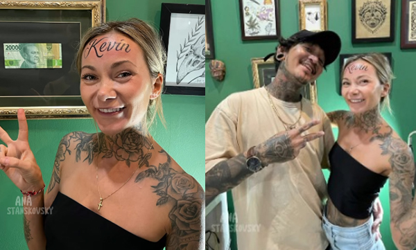 Young woman gets boyfriend's name tattooed on her forehead: Social media criticizes video