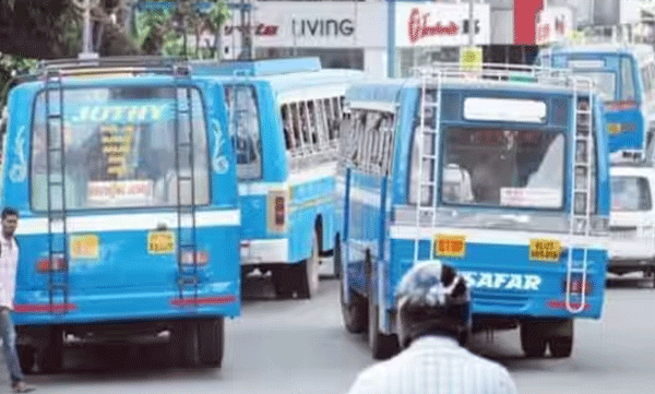 private bus strike in kerala