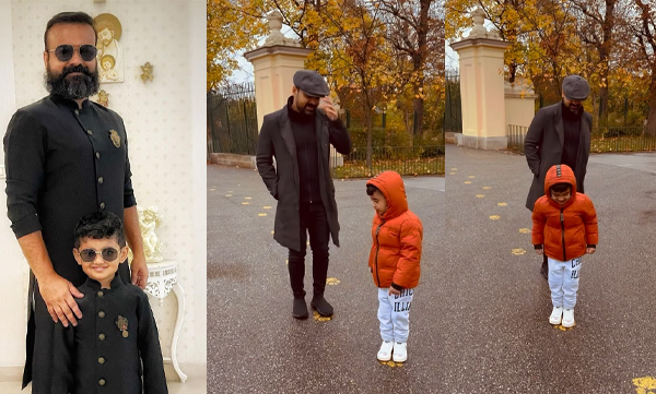 Cute Video of Kunchakko Boban with Izahak, video viral