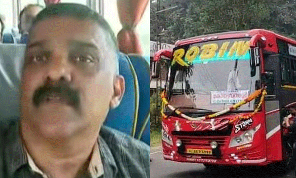 robin bus operator girish got bail in check case