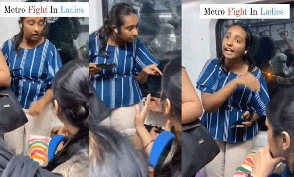Women bump into each other on Metra: Video goes viral