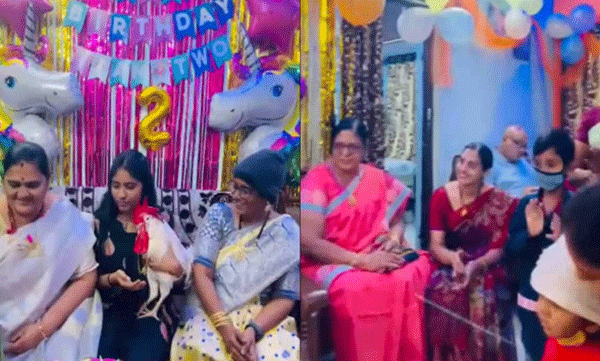 Chinnu cock 2nd birthday: The family made the celebration grand, netizens were surprised to see the video