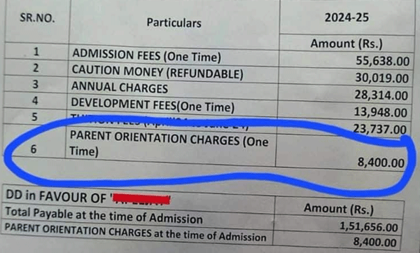 Parents shocked by kindergarten fees: note goes viral...
