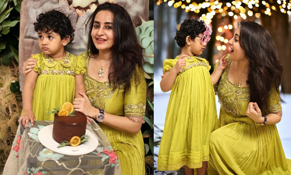 bhama-actress-celebrates-her-daughter-gowri-3rd-birthday-photos
