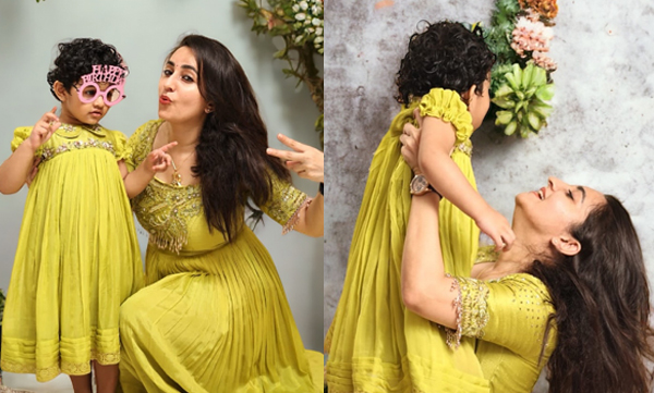 bhama-actress-celebrates-her-daughter-gowri-3rd-birthday-photos