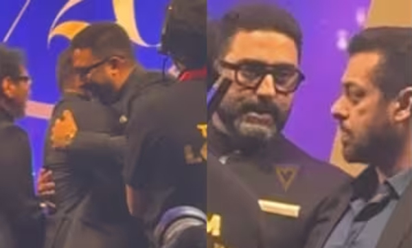 Salman and abhishek bachchan hugs in a party, video viral