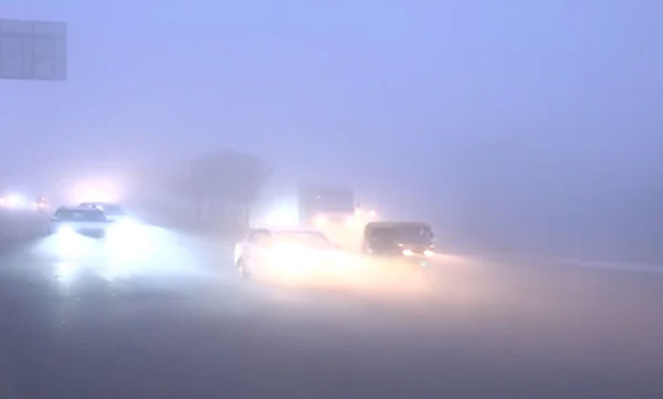 Dense fog in North