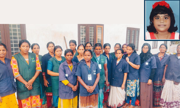 Harita Karmasena of Vallikun will provide a day's wages for Ameya's treatment