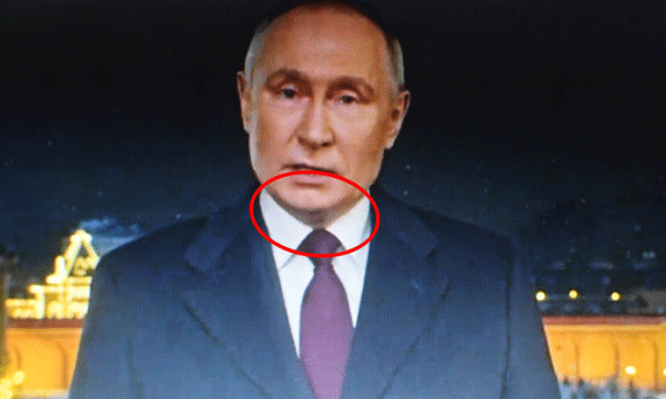 VLADIMIR PUTIN'S New Year's speech : Russian president is actually dead.