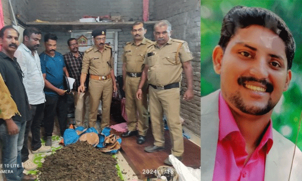 Big ganja hunt, 22 kg of ganja seized and excised, the accused ran away