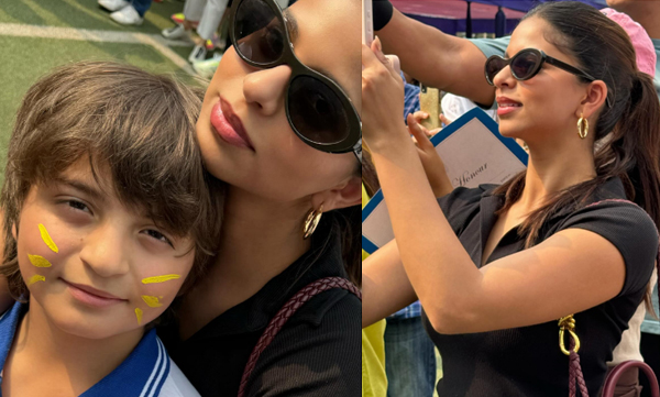 Suhana Khan turns cheerleader for brother AbRam on sports day, picture shared bu gauri khan