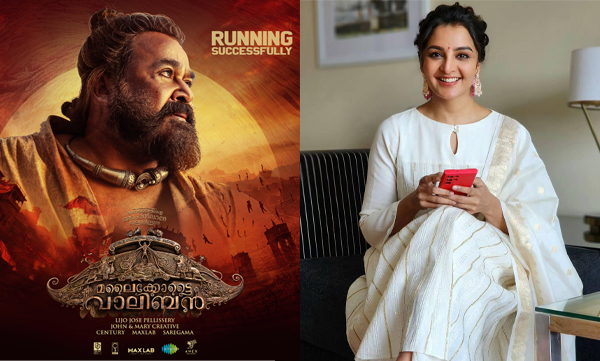 Manju Warrier social media post after watching malaikotta valiban movie