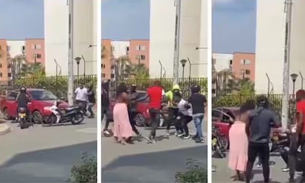 social-media-is-abuzz-with-the-viral-video-of-robbery-attempt-at-gunpoint-while-going-in-car