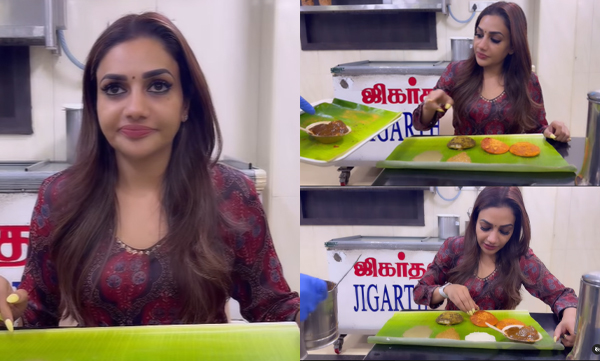 Rimy tomy shares murugan idli eating video