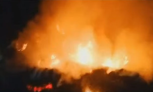 Lorry catches fire at Attappadi