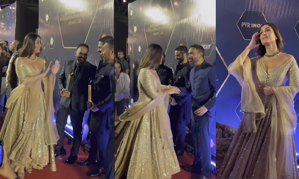 Awkward moment between shahid kapoor and kareena kapoor khan on Dada saheb phalke awards
