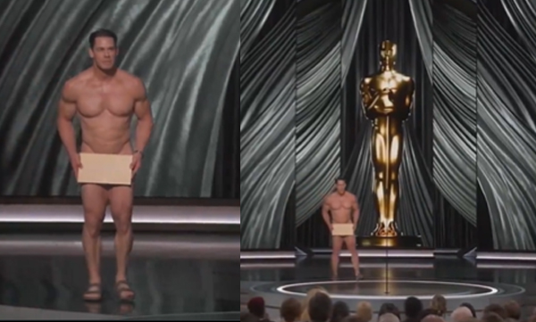 John Cena appeared at 2024's Oscars almost fully nude in a funny nod, Video Viral