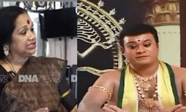 Protest against Kalamandalam Sathyabhama in Chalakudy