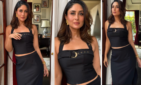 Kareena Kapoor Makes A Bold Statement In Black Midi Dress, Pictures Trending