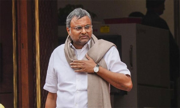 MP Karti took Rs 50 lakh visa bribe when father headed MHA; ED
