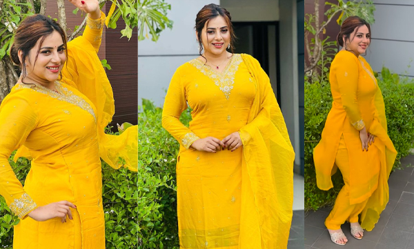 Anna Rajan look elegant in yellow salwar, pictures trending 