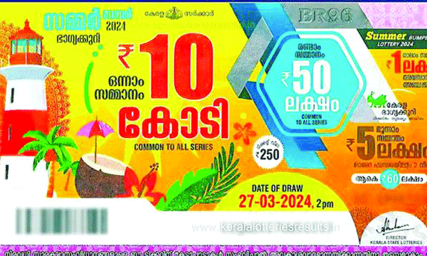 The first prize of 12 crore Vishu Bumper will be released today