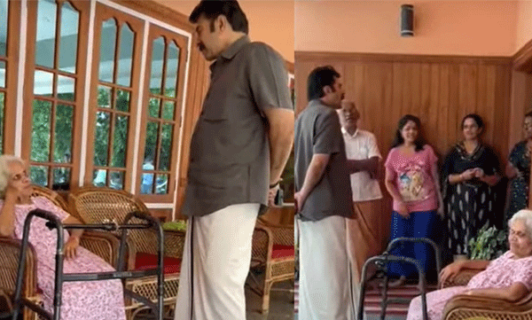 During a break during the shoot, Mammootty entered a nearby house and conducted a search; The video went viral