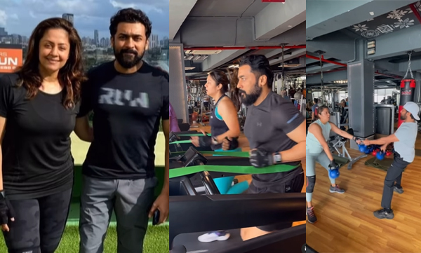 Suriya jyothika workout video goes viral