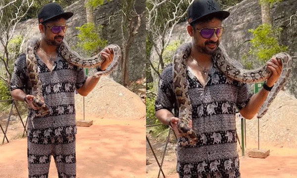 Tovino Thomas shares video posing with python; Fans with funny comments