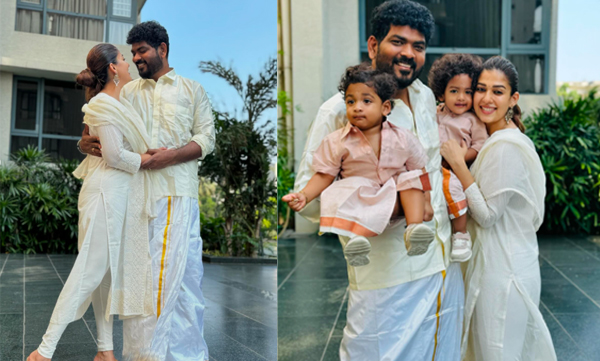 Nayanthara, Vignesh Shivan celebrate Vishu and Tamil New Year with sons