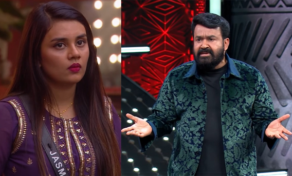 Mohanlal gets angry on jasmin while questioning about her lack of hygiene