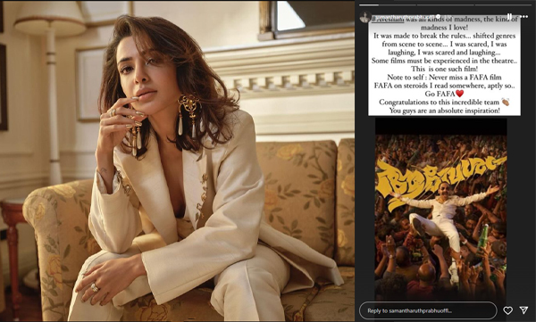 Samantha Ruth Prabhu wishes for avesham movie