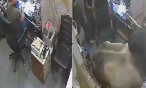 bull-jumping-inside-mobile-repairing-shop-video