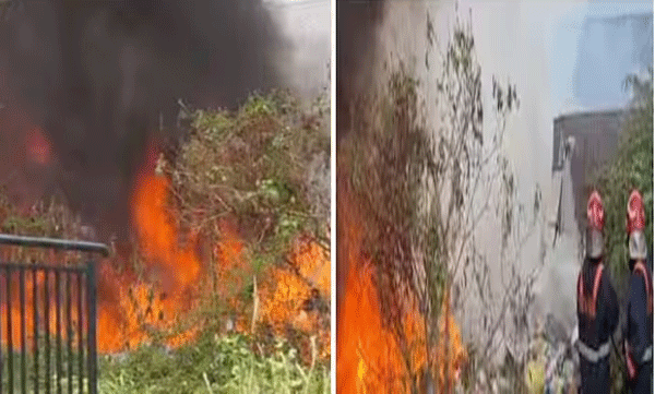 garbage-caught-fire-at-chalakkudi-scliui