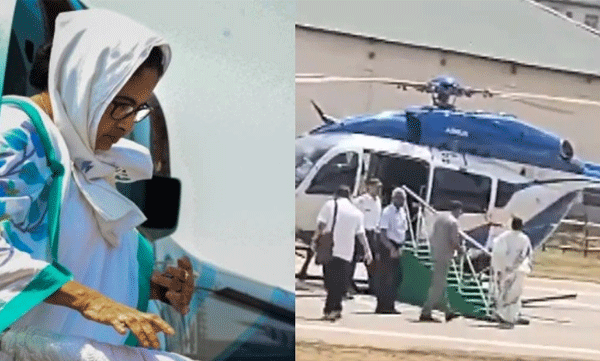 Mamata Banerjee injured after she slipped while boarding the helicopter