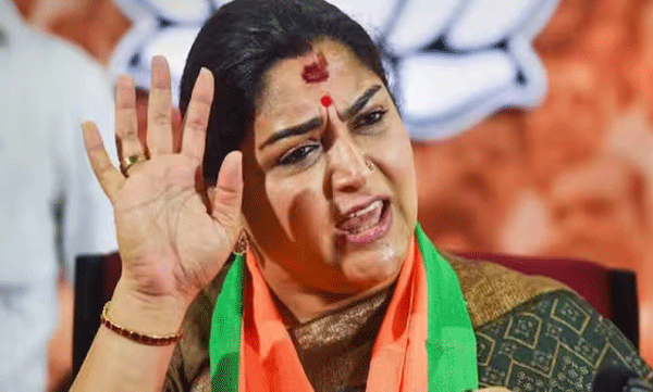 social-media-criticizes-actor-turned-politician-khushbu-sundar-for-attending-telengana-bjp-leader-kishan-reddy-roadshow