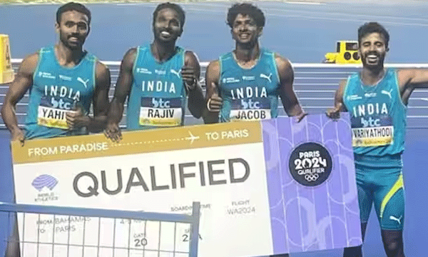 Indian men's and women's teams to compete in 4-400m relay; Qualified for the Olympics