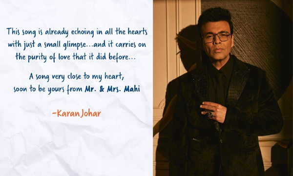 Karan Johar teases the new rendition of 'Dekha Tenu' from 'Mr. & Mrs. Mahi