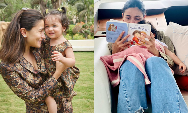 Alia shares baby story telling photo with raha kapoor