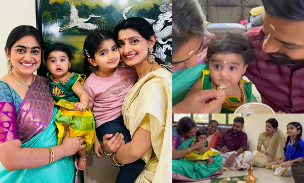 Vidya Unni shares pictures of her daughter choroonu