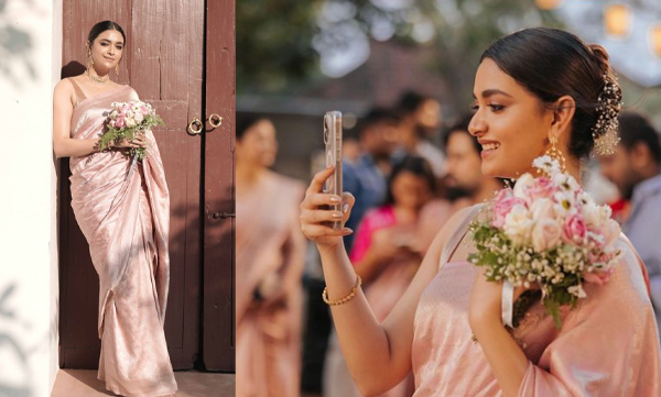 Keerthy Suresh stuns as the most stylish bridesmaid