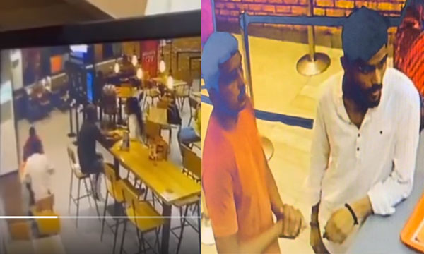 Shocking CCTV footage of murder inside Burger King in Delhi