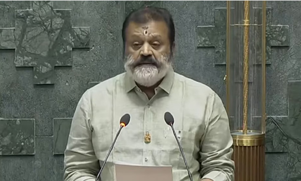 oath in Malayalam in God's name; Sureshgopi took the oath