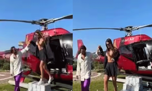 A businessman 'follows' by spreading money for his girlfriend is a beautiful short saying that love is more important to you than money