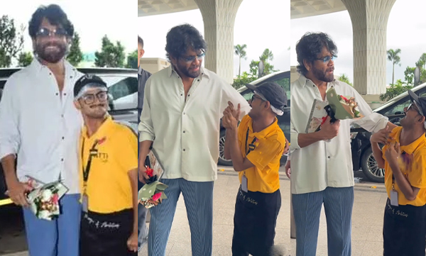 Nagarjuna meets especially abled fan who was pushed by his bodyguard in viral video