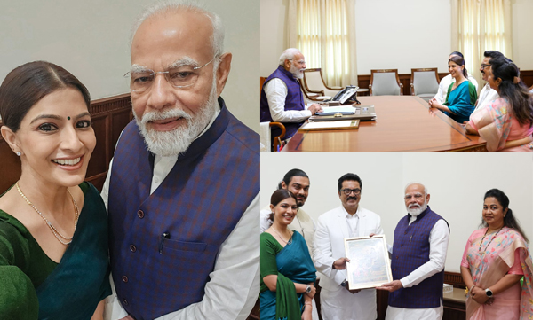 Varalakshmi sharath kumar invites pm narendra modi for her marriage 